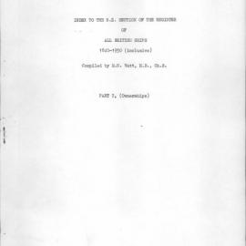 Preface to Owners List