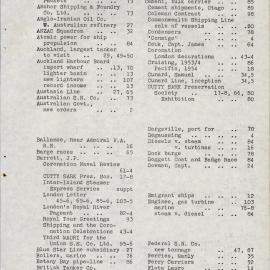 Marine News 1953 Vol 05 Issue Index 