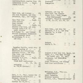 Marine News 1961 Vol 13 Issue Index