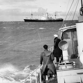 PILOT BOARDING FROM TIAKINA 