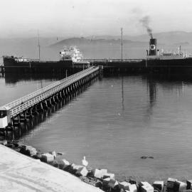 Tanker AUSTRALIA at Point Howard Wharf c.1930